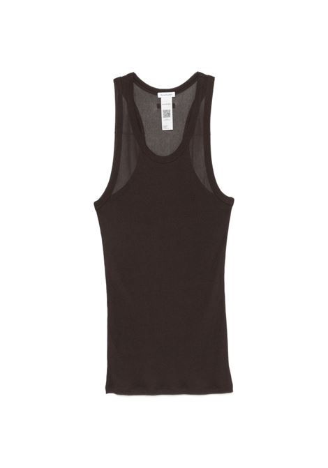 rib tank top woman brown ACNE STUDIOS | AL0532ADM